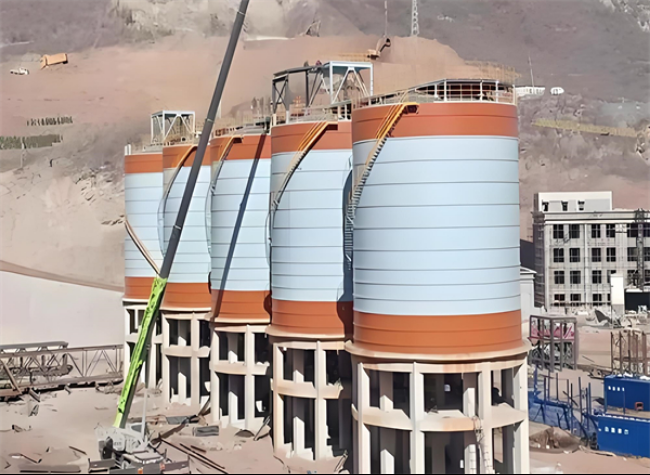 河西区街道高架钢板仓